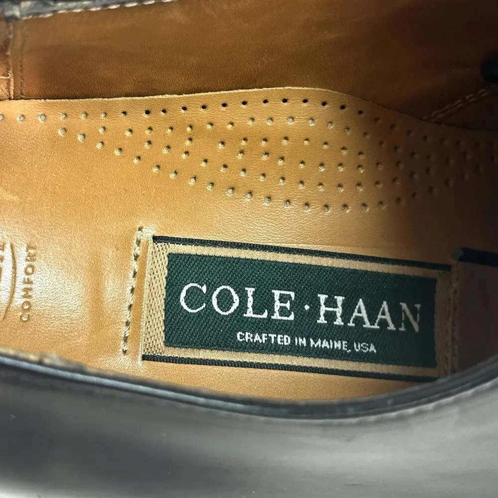VGUC Rancourt & Co x Cole Haan Cap Toe Derby Black Calf Maine USA 11 Wide E